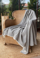 BOHORIA® Premium Waffle Piqué Bedspread Obsidian